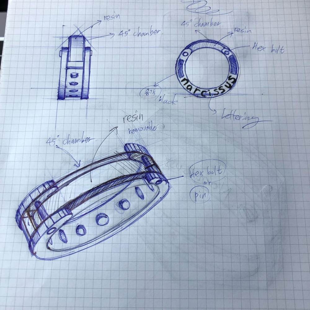 Ecrivan and Narcissus jewelry