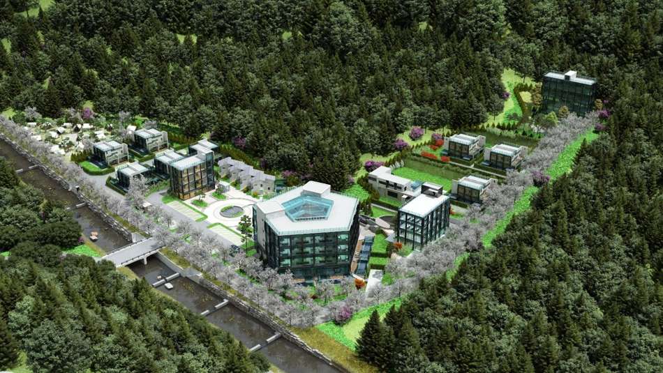 Zelkova resort rendering