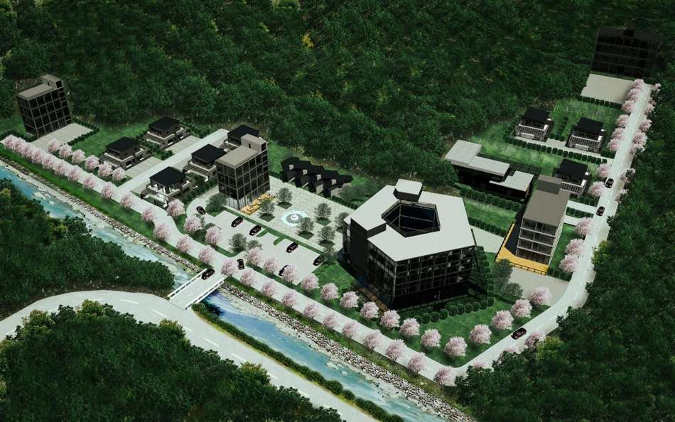 Zelkova resort rendering